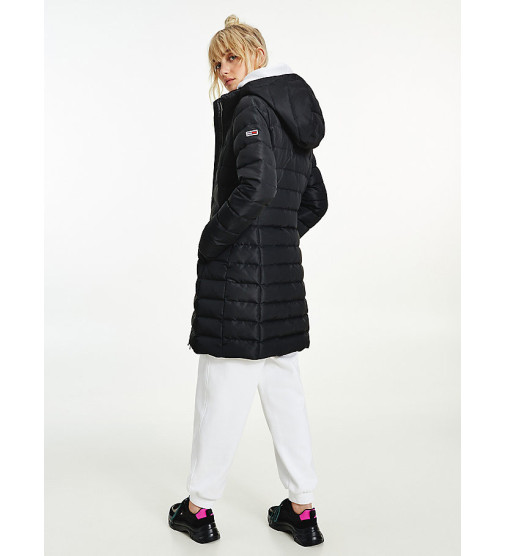 quilted down coat bds black